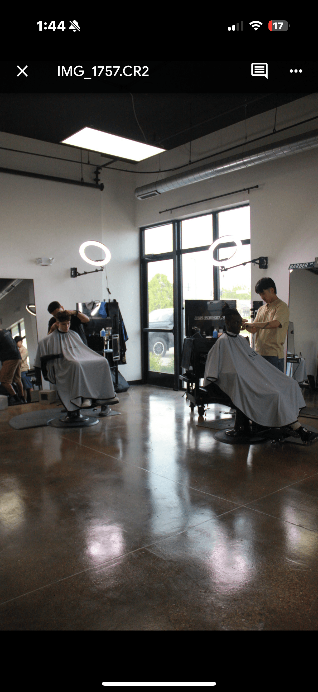 Gani Barbershop interior styling station